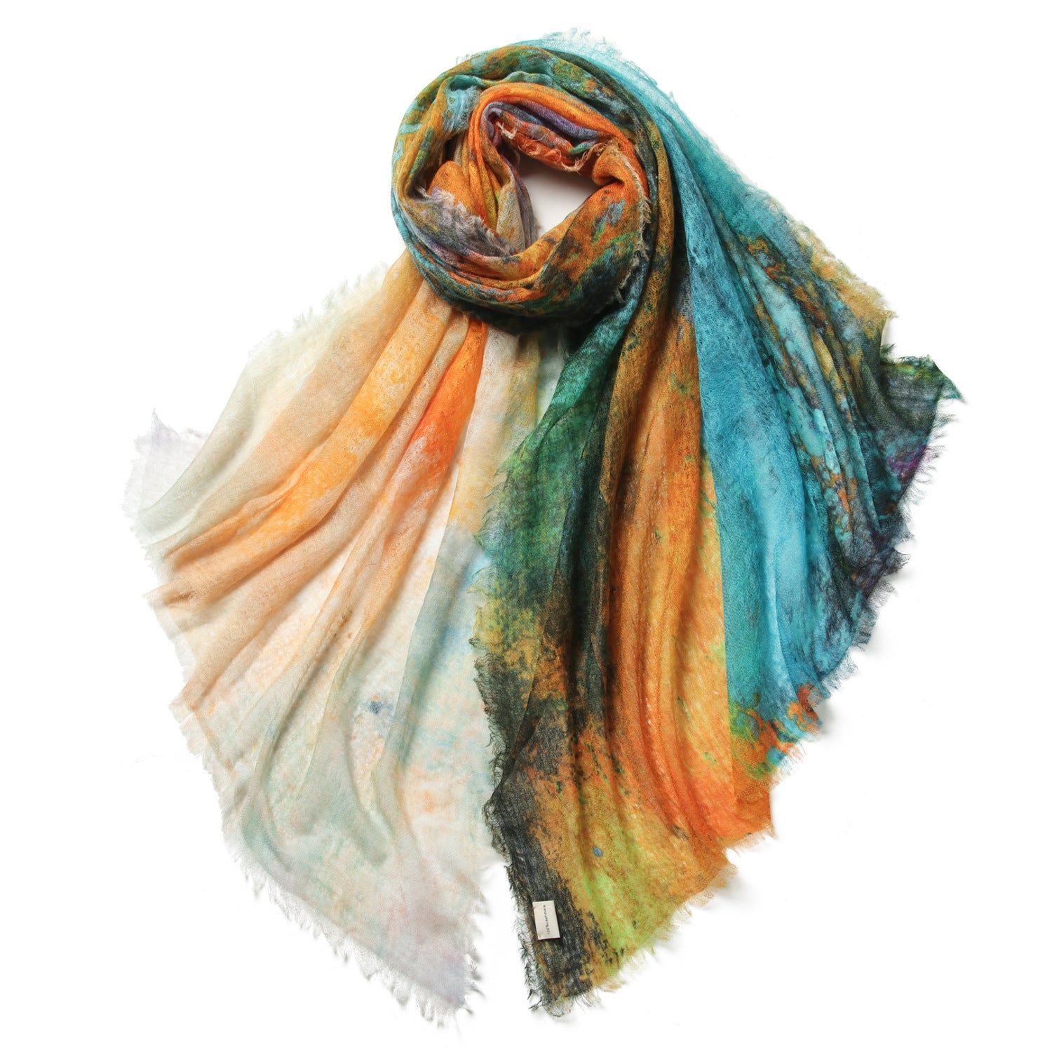 Cloud Ripple Lily Cashmere Shawl