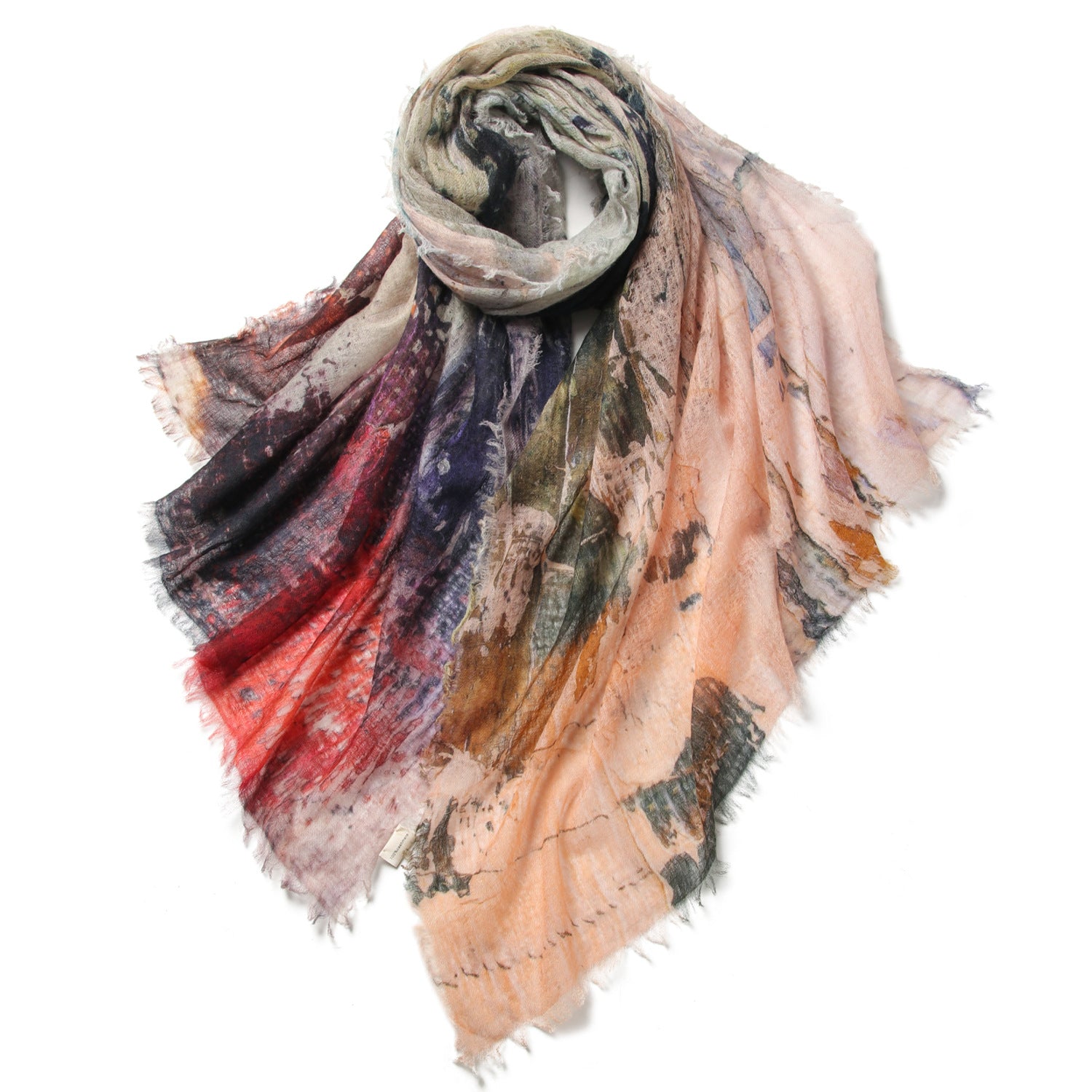 Cloud Ripple Lily Cashmere Shawl