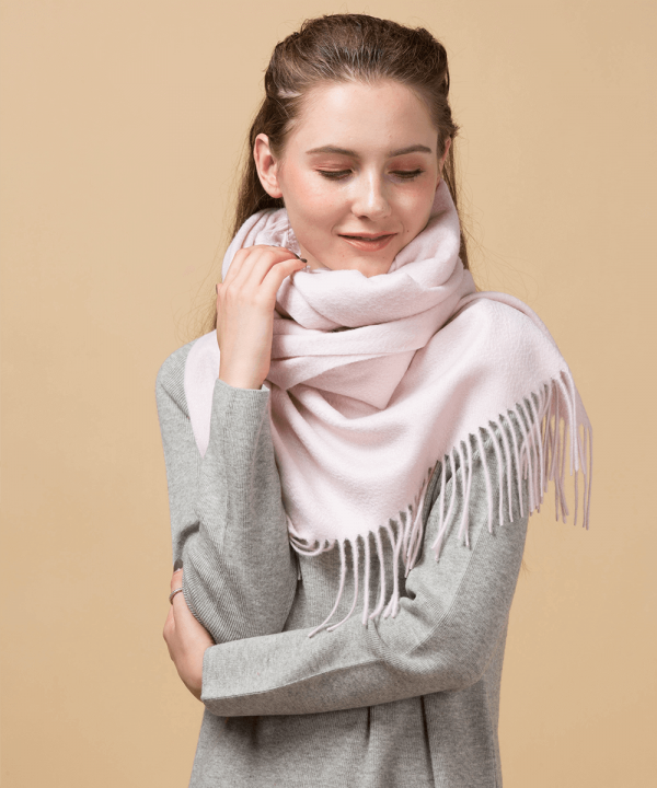 pink cashmere scarf womens