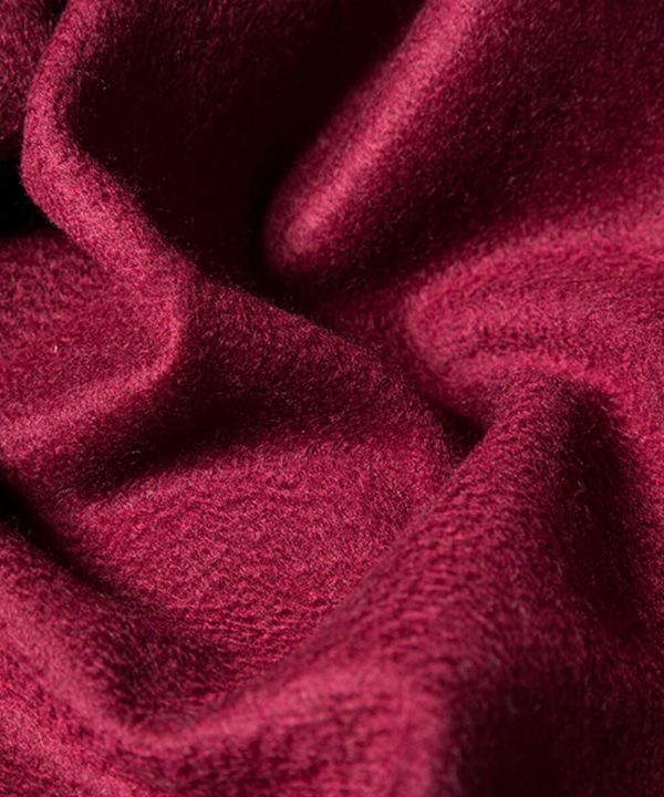 Wine Red Cashmere Scarf Womens